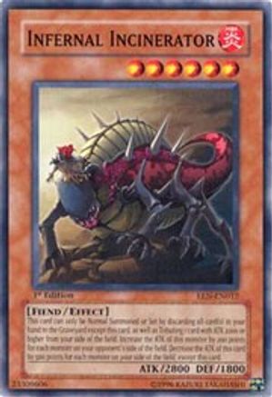 Infernal Incinerator (EEN-EN012) - Elemental Energy Unlimited - Premium Yugioh Single from Konami - Just $0.25! Shop now at Game Crave Tournament Store
