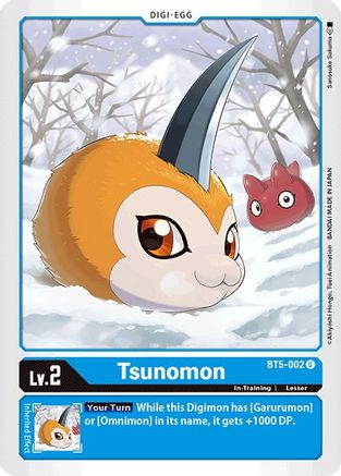 Tsunomon (BT5-002) - Battle of Omni - Premium Digimon Single from Bandai - Just $0.25! Shop now at Game Crave Tournament Store