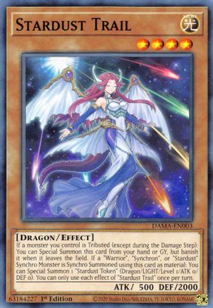 Stardust Trail (DAMA-EN003) - Dawn of Majesty 1st Edition - Premium Yugioh Single from Konami - Just $0.25! Shop now at Game Crave Tournament Store
