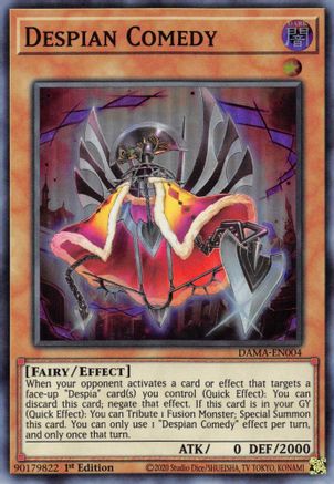 Despian Comedy (DAMA-EN004) - Dawn of Majesty 1st Edition - Premium Yugioh Single from Konami - Just $0.25! Shop now at Game Crave Tournament Store