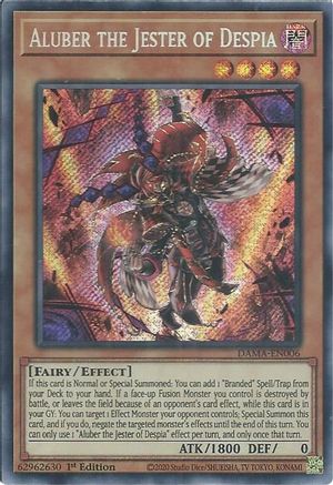 Aluber the Jester of Despia (DAMA-EN006) - Dawn of Majesty 1st Edition - Premium Yugioh Single from Konami - Just $1.02! Shop now at Game Crave Tournament Store