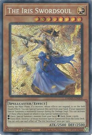 The Iris Swordsoul (DAMA-EN009) - Dawn of Majesty 1st Edition - Premium Yugioh Single from Konami - Just $0.90! Shop now at Game Crave Tournament Store