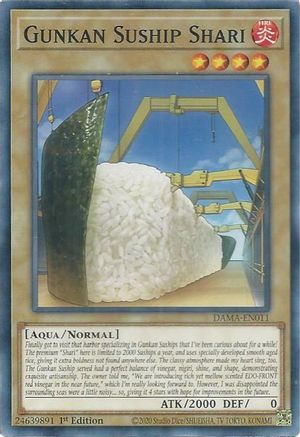 Gunkan Suship Shari (DAMA-EN011) - Dawn of Majesty 1st Edition - Premium Yugioh Single from Konami - Just $0.25! Shop now at Game Crave Tournament Store