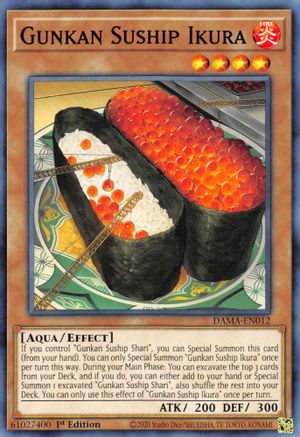 Gunkan Suship Ikura (DAMA-EN012) - Dawn of Majesty 1st Edition - Premium Yugioh Single from Konami - Just $0.25! Shop now at Game Crave Tournament Store