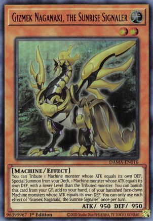 Gizmek Naganaki, the Sunrise Signaler (DAMA-EN016) - Dawn of Majesty 1st Edition - Premium Yugioh Single from Konami - Just $0.25! Shop now at Game Crave Tournament Store