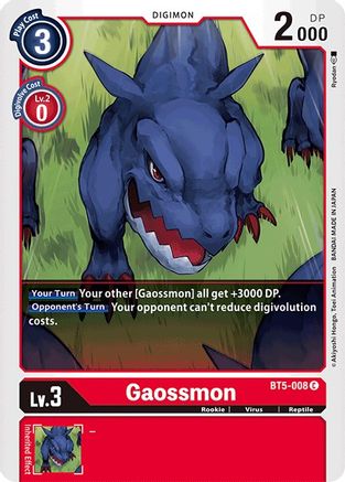 Gaossmon (BT5-008) - Battle of Omni - Premium Digimon Single from Bandai - Just $0.08! Shop now at Game Crave Tournament Store