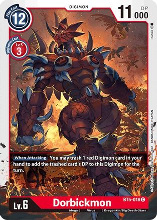 Dorbickmon (BT5-018) - Battle of Omni - Premium Digimon Single from Bandai - Just $0.08! Shop now at Game Crave Tournament Store