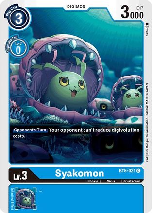 Syakomon (BT5-021) - Battle of Omni - Premium Digimon Single from Bandai - Just $0.08! Shop now at Game Crave Tournament Store