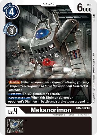 Mekanorimon (BT5-062) - Battle of Omni - Premium Digimon Single from Bandai - Just $0.25! Shop now at Game Crave Tournament Store