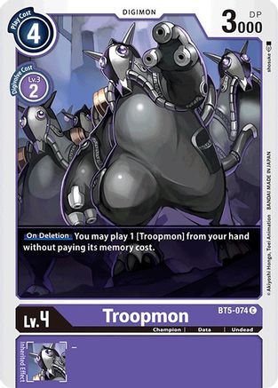 Troopmon (BT5-074) - Battle of Omni - Premium Digimon Single from Bandai - Just $0.08! Shop now at Game Crave Tournament Store