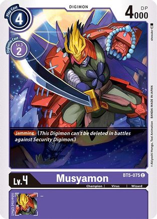 Musyamon (BT5-075) - Battle of Omni - Premium Digimon Single from Bandai - Just $0.08! Shop now at Game Crave Tournament Store