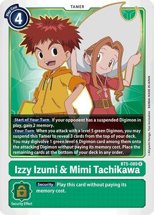 Izzy Izumi & Mimi Tachikawa (BT5-089) - Battle of Omni - Premium Digimon Single from Bandai - Just $0.09! Shop now at Game Crave Tournament Store