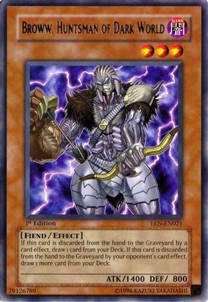 Broww, Huntsman of Dark World (EEN-EN021) - Elemental Energy 1st Edition - Premium Yugioh Single from Konami - Just $0.66! Shop now at Game Crave Tournament Store