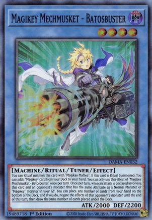 Magikey Mechmusket - Batosbuster (DAMA-EN032) - Dawn of Majesty 1st Edition - Premium Yugioh Single from Konami - Just $0.28! Shop now at Game Crave Tournament Store