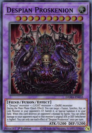 Despian Proskenion (DAMA-EN035) - Dawn of Majesty 1st Edition - Premium Yugioh Single from Konami - Just $0.86! Shop now at Game Crave Tournament Store