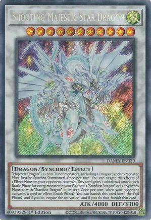 Shooting Majestic Star Dragon (DAMA-EN039) - Dawn of Majesty 1st Edition - Premium Yugioh Single from Konami - Just $8.68! Shop now at Game Crave Tournament Store