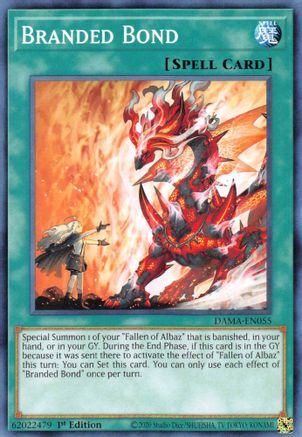 Branded Bond (DAMA-EN055) - Dawn of Majesty 1st Edition - Premium Yugioh Single from Konami - Just $0.25! Shop now at Game Crave Tournament Store