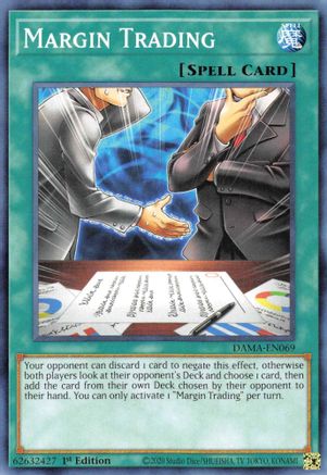 Margin Trading (DAMA-EN069) - Dawn of Majesty 1st Edition - Premium Yugioh Single from Konami - Just $0.25! Shop now at Game Crave Tournament Store