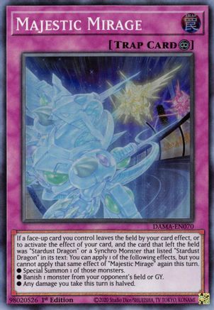 Majestic Mirage (DAMA-EN070) - Dawn of Majesty 1st Edition - Premium Yugioh Single from Konami - Just $0.25! Shop now at Game Crave Tournament Store
