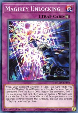 Magikey Unlocking (DAMA-EN073) - Dawn of Majesty 1st Edition - Premium Yugioh Single from Konami - Just $0.25! Shop now at Game Crave Tournament Store