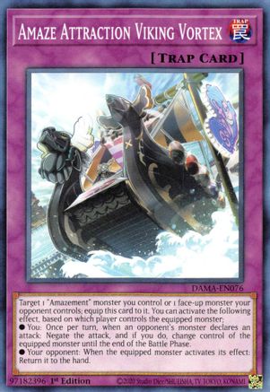 Amaze Attraction Viking Vortex (DAMA-EN076) - Dawn of Majesty 1st Edition - Premium Yugioh Single from Konami - Just $0.25! Shop now at Game Crave Tournament Store