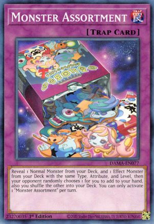 Monster Assortment (DAMA-EN077) - Dawn of Majesty 1st Edition - Premium Yugioh Single from Konami - Just $0.25! Shop now at Game Crave Tournament Store