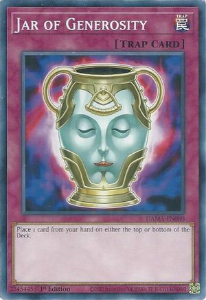 Jar of Generosity (DAMA-EN080) - Dawn of Majesty 1st Edition - Premium Yugioh Single from Konami - Just $0.08! Shop now at Game Crave Tournament Store