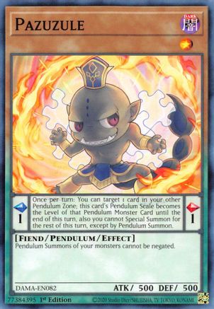 Pazuzule (DAMA-EN082) - Dawn of Majesty 1st Edition - Premium Yugioh Single from Konami - Just $0.25! Shop now at Game Crave Tournament Store