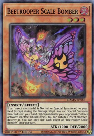Beetrooper Scale Bomber (DAMA-EN086) - Dawn of Majesty 1st Edition - Premium Yugioh Single from Konami - Just $0.26! Shop now at Game Crave Tournament Store