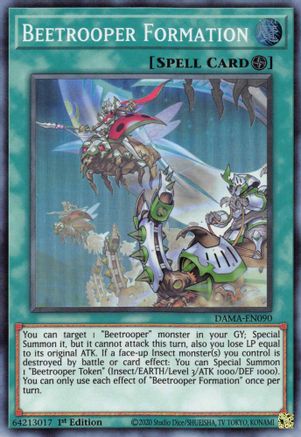 Beetrooper Formation (DAMA-EN090) - Dawn of Majesty 1st Edition - Premium Yugioh Single from Konami - Just $0.25! Shop now at Game Crave Tournament Store