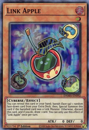 Link Apple (DAMA-EN092) - Dawn of Majesty 1st Edition - Premium Yugioh Single from Konami - Just $0.25! Shop now at Game Crave Tournament Store
