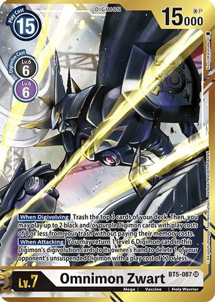Omnimon Zwart (Alternate Art - Kenji Watanabe) (BT5-087) - Battle of Omni Foil - Premium Digimon Single from Bandai - Just $1.21! Shop now at Game Crave Tournament Store