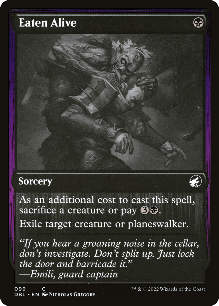 Eaten Alive (DBL-099) - Innistrad: Double Feature Foil - Premium MTG Single from Wizards of the Coast - Just $1.09! Shop now at Game Crave Tournament Store