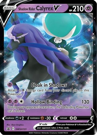 Shadow Rider Calyrex V SWSH131/307 - SWSH Black Star Promos Holofoil - Premium Pokemon Single from Nintendo - Just $0.62! Shop now at Game Crave Tournament Store