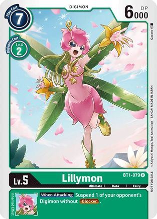 Lillymon - BT1-079 (Tamer Party Vol. 2 Promo) (BT1-079) - Release Special Booster - Premium Digimon Single from Bandai - Just $3.84! Shop now at Game Crave Tournament Store