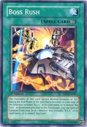 Boss Rush (EEN-EN047) - Elemental Energy Unlimited - Premium Yugioh Single from Konami - Just $0.25! Shop now at Game Crave Tournament Store