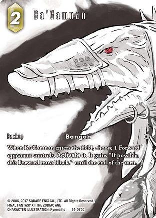 Ba'Gamnan (Full Art) (OPUS XIV: CRYSTAL ABYSS) Foil - Premium Final Fantasy Single from Opus XIV: Crystal Abyss - Just $2.80! Shop now at Game Crave Tournament Store