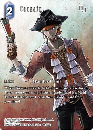 Corsair (Full Art) (OPUS XIV: CRYSTAL ABYSS) Foil - Premium Final Fantasy Single from Opus XIV: Crystal Abyss - Just $11.76! Shop now at Game Crave Tournament Store
