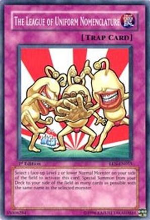 The League of Uniform Nomenclature (EEN-EN055) - Elemental Energy Unlimited - Premium Yugioh Single from Konami - Just $0.25! Shop now at Game Crave Tournament Store