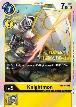 Knightmon - BT5-042 (2021 Championship Online Regional) [Online Finalist] (BT5-042) - Battle of Omni Foil - Premium Digimon Single from Bandai - Just $3.80! Shop now at Game Crave Tournament Store