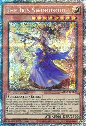The Iris Swordsoul (Starlight Rare) (DAMA-EN009) - Dawn of Majesty 1st Edition - Premium Yugioh Single from Konami - Just $29.02! Shop now at Game Crave Tournament Store