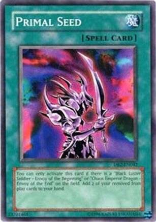 Primal Seed (DR2-EN042) - Dark Revelation Volume 2 Unlimited - Premium Yugioh Single from Konami - Just $0.32! Shop now at Game Crave Tournament Store