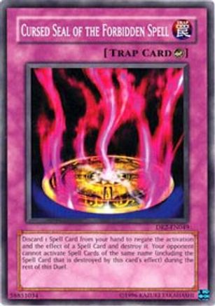 Cursed Seal of the Forbidden Spell (DR2-EN049) - Dark Revelation Volume 2 Unlimited - Premium Yugioh Single from Konami - Just $0.08! Shop now at Game Crave Tournament Store