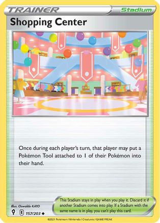 Shopping Center 157/203 - Evolving Skies - Premium Pokemon Single from Nintendo - Just $0.25! Shop now at Game Crave Tournament Store