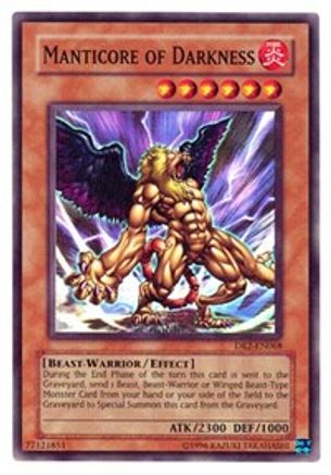 Manticore of Darkness (DR2-EN068) - Dark Revelation Volume 2 Unlimited - Premium Yugioh Single from Konami - Just $4.28! Shop now at Game Crave Tournament Store