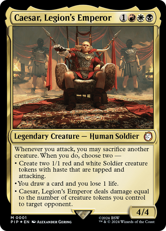 Caesar, Legion's Emperor (PIP-001) - Fallout - Premium MTG Single from Wizards of the Coast - Just $1.28! Shop now at Game Crave Tournament Store