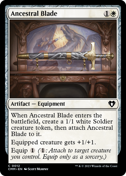 Ancestral Blade (CMM-012) - Commander Masters Foil - Premium MTG Single from Wizards of the Coast - Just $0.25! Shop now at Game Crave Tournament Store