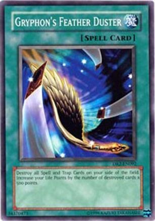 Gryphon's Feather Duster (DR2-EN092) - Dark Revelation Volume 2 Unlimited - Premium Yugioh Single from Konami - Just $0.38! Shop now at Game Crave Tournament Store