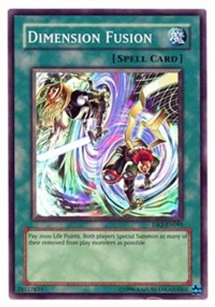 Dimension Fusion (DR2-EN095) - Dark Revelation Volume 2 Unlimited - Premium Yugioh Single from Konami - Just $6.28! Shop now at Game Crave Tournament Store