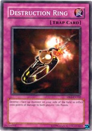 Destruction Ring (DR2-EN102) - Dark Revelation Volume 2 Unlimited - Premium Yugioh Single from Konami - Just $0.23! Shop now at Game Crave Tournament Store